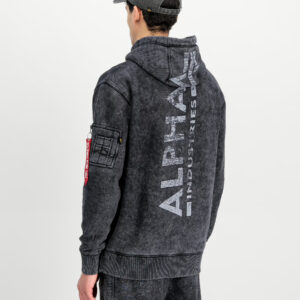 Alpha Industries - Back Print Hoodie Vintage