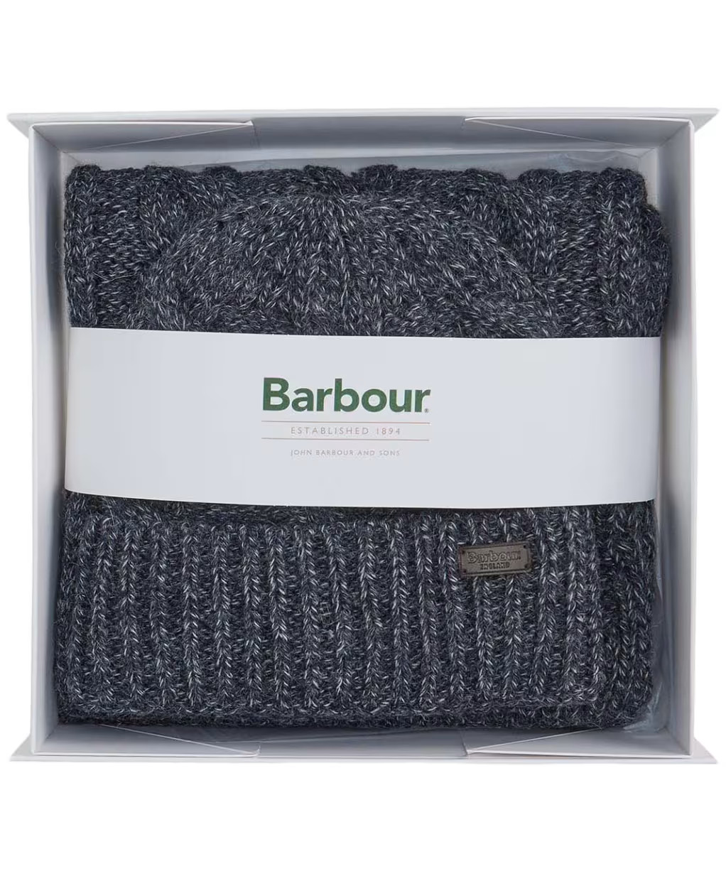 Barbour - Jesmond Beanie & Scarf Gift Set