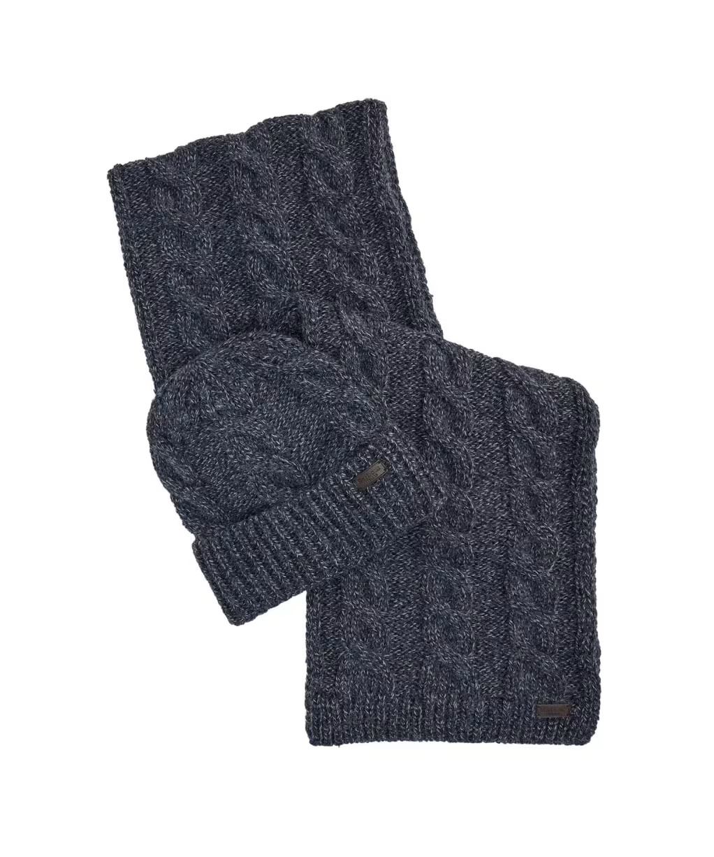 Barbour - Jesmond Beanie & Scarf Gift Set - immagine 4