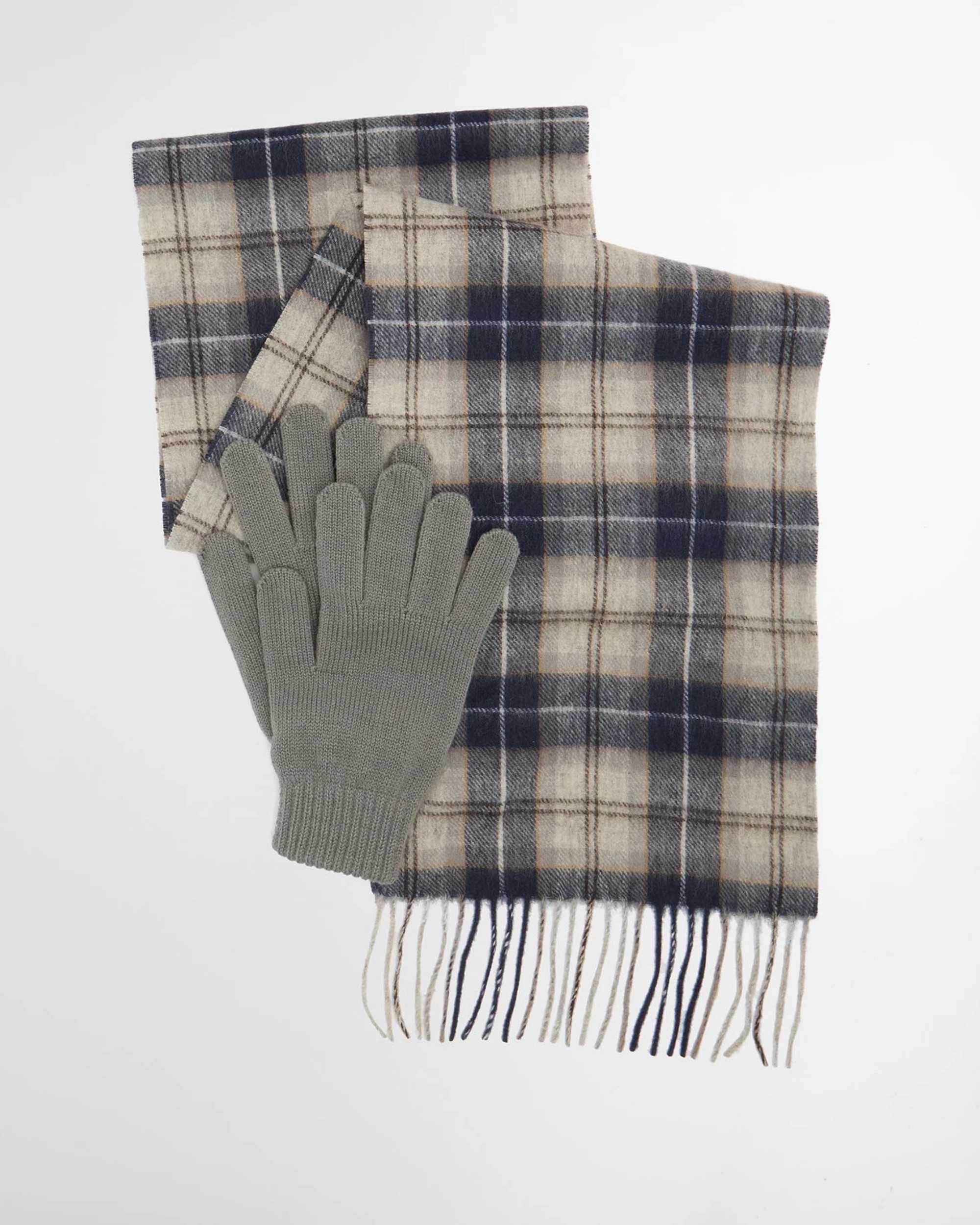 Barbour - Tartan Scarf & Glove Gift Set