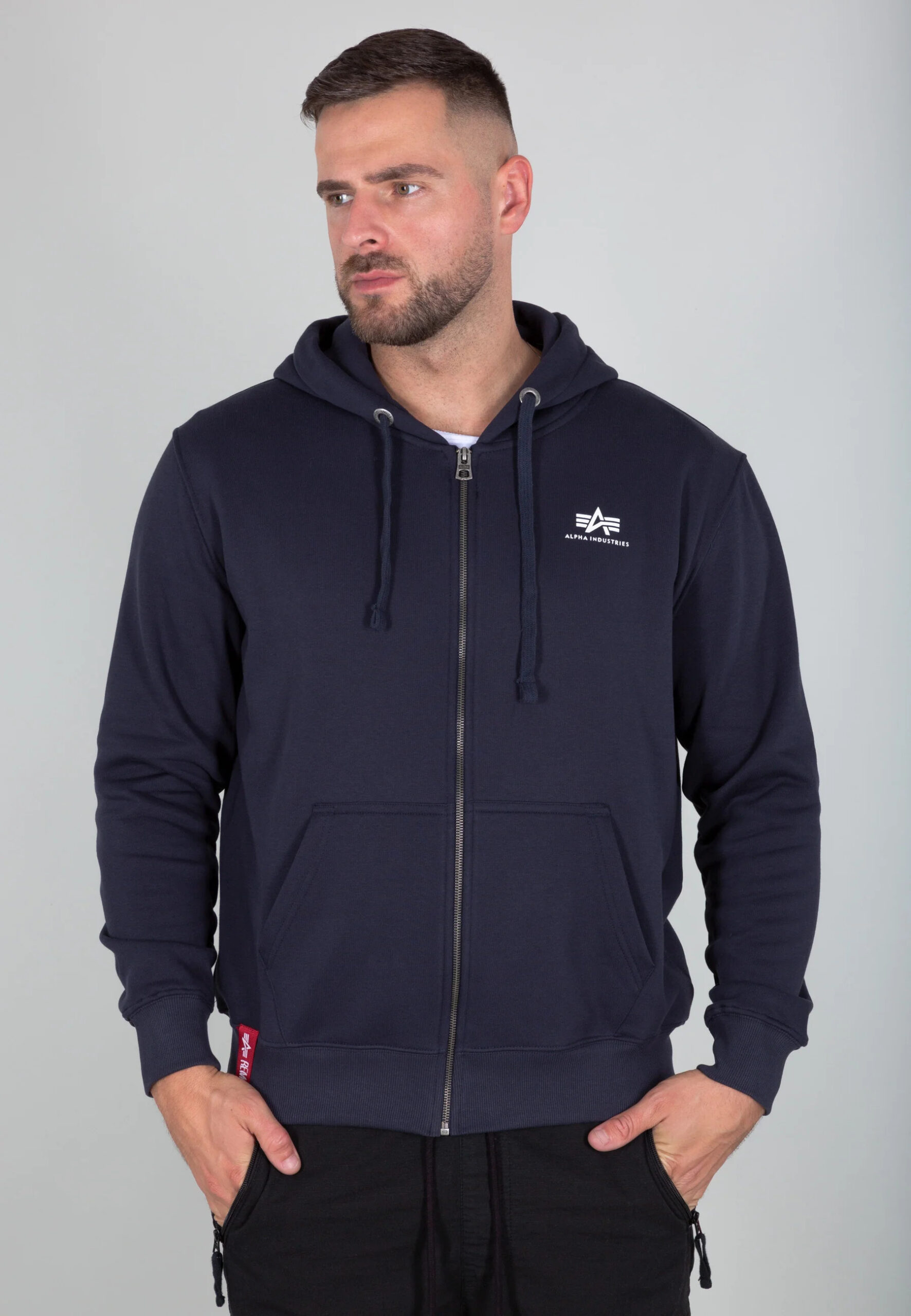 Alpha Industries - Basic Small Logo Zip Hoodie