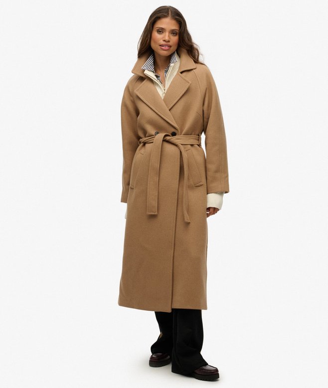 Superdry - Relaxed Long Wool Coat - immagine 2
