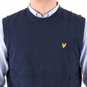 Lyle & Scott - Cotton Crew Neck Knitted Vest