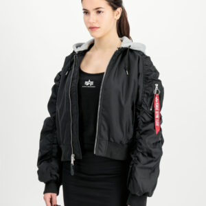 Alpha Industries - Short Hooded Light Bomber Jacket Women