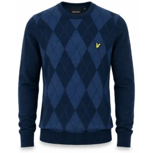 Lyle & Scott - Cotton Merino Argyle Jumper