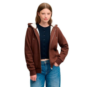 Superdry - Signature Embroidered Borg Zip Hooded