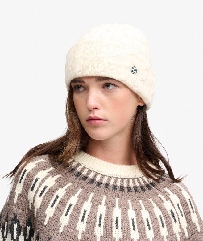 Superdry – Premium Cable Knit Beanie